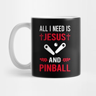 I Need Jesus And Pinball Mug